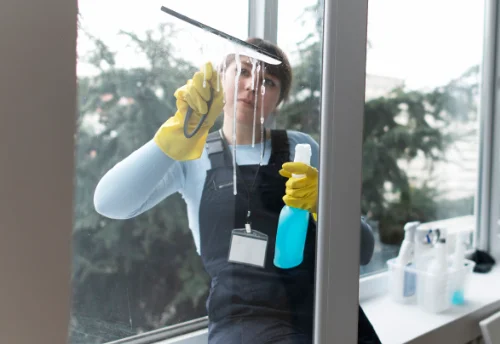 Nettoyage de vitres intérieures et extérieures à Léobard